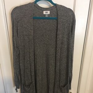 Long gray cardigan